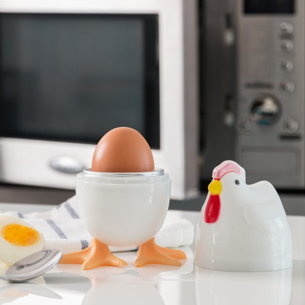 Poule cuit œufs micro-ondes